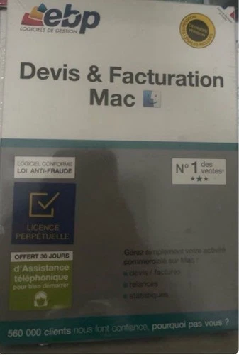 Logiciel Ebp Compta, Devis et Facture MAC
