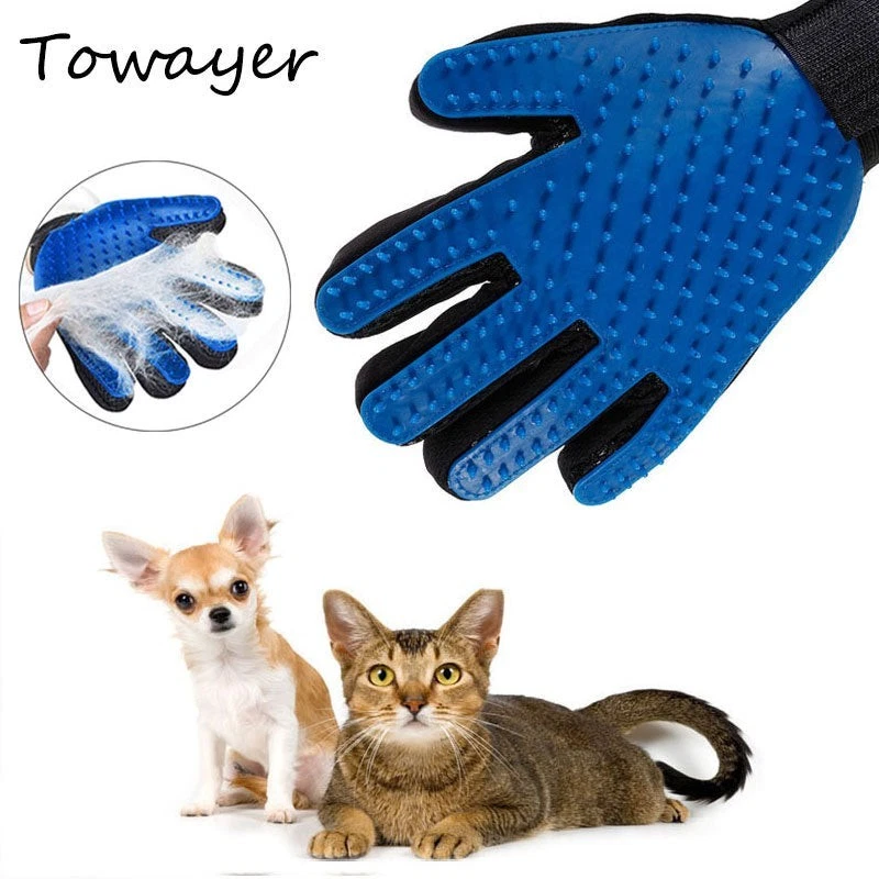 Pet Grooming Glove – Deshedding Brush Mitt for Cats & Dogs – Gentle Massage Tool - Image 3 of 4