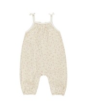 Quincy Mae Smocked Jumpsuit 0-3M