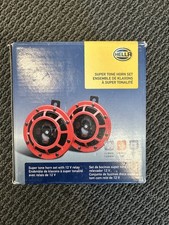 Hella 003399801 Red Twin Supertone Horn Kit Highlow Tone Boxed 12v 118db Hella 003399801 Red Twin Supertone Horn Kit Highlow Tone Boxed 12v 118db