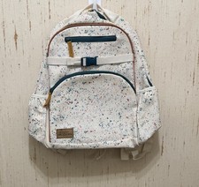 Simple Modern Backpack White Speckled School Travel Bag Adjustable Straps~Unisex
