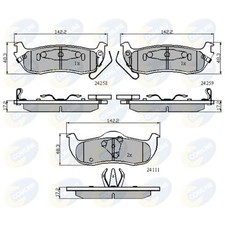 Brake Pads Set For Nissan Titan 5.6 Comline Rear 440607S025 44060ZC025
