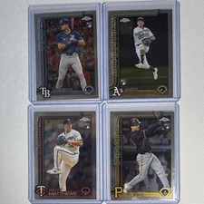 Topps Chrome Rookie Lot 4 Cards Misner Wilson Matthews Yorke Rays Athletics Twi…