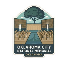 Oklahoma City National Memorial Sticker Decal Vinyl Die-Cut US National Monument