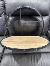 Wine Cabinet Wall Bar With Fold Down Shelf Liquor Cabinet Bottle Storage 23"