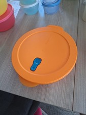 Tupperware Mikrowelle Micro Tup Menüteller orange /blau TOP!!! Tupper 