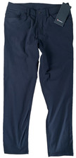 Lululemon 31 Black Pants With Button ABC Pant Classic 32” L Casual 5 Pocket Warp