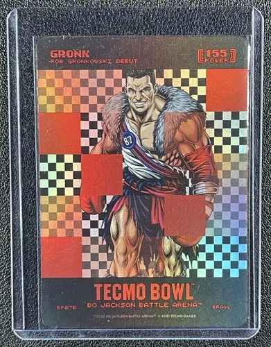 GRONK 2026 BO JACKSON BATTLE ARENA TECMO BOWL #BP676 DEBUT BIG PIXEL BATTLEFOIL