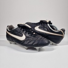 Nike Classic Leather SG Football Boots Mens  UK 11 Black White 2006 310114-011