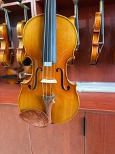 Nice Flamed Aged Wood Handmade 4/4 Violin with Case Bow DDP to USA 