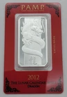 2012 Pamp Suisse Lunar Dragon 1 oz .999 Fine Silver Bar in Assay Card #B006474