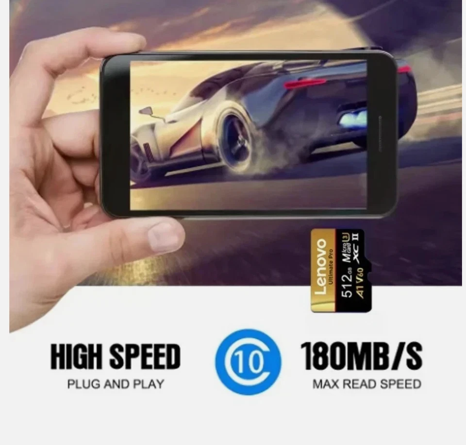 Micro SD Card 1TB 256GB 128GB High-Speed TF Memory Card for Phone Camera AU - image 4 of 4