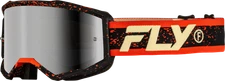 FLY RACING 37-51527Y YTH ZONE GOGGLE BLK/RED/CREAM W/ SILVER MIRROR/SMOKE LENS