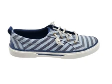 Sperry Shoes Womens Size 7.5 Boat Canvas Casual STS88560 Striped Sneaker
