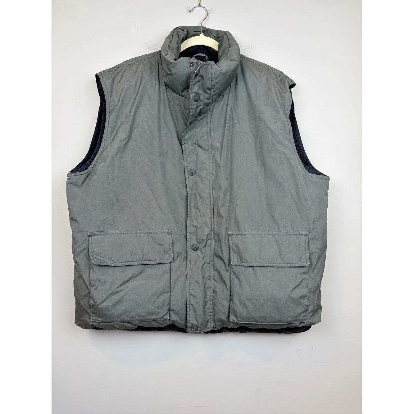 Cabela's Premier Northern Goose Down Vest Gray 2XL Tall Puffer Outdoor
