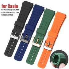 18mm Silicone Soft Watch Strap for Casio F91W F105/108 A158/168 W800H SGW400 AE1