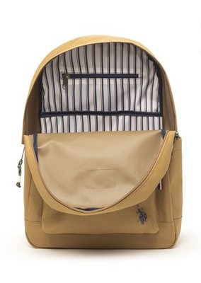 U.S. Polo Assn. Solid Core Tan Unisex Backpack U.S. Polo Assn. Unisex 18 main image 2