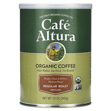 Organic Coffee, Medium Roast, Ground, Regular Roast, 12 oz 340 g 