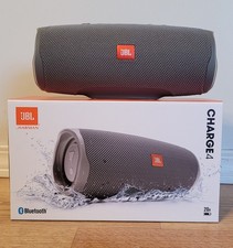 BRAND NEW JBL Charge 4 Bluetooth Waterproof Speaker - Grey JBLCHARGE4GRYAM