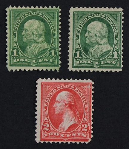 CKStamps: US Stamps Collection Scott#279 Mint 1H OG 1NG #279B Mint H OG