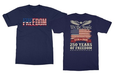 250 Years Freedom We The People Eagle Flag Two-Sided Unisex T-Shirt