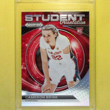 CAMERON BRINK 2024 Panini Draft Picks Silver Prizm Student Or. RC #3 LA Sparks