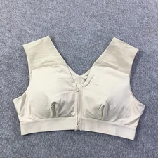 Tommie Copper Sports Bra Womens 2XL Shoulder Support Zip Front Activewear Gym