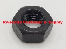 M10-1.5 Steel Hex Nuts M10x1.5 Nut 10mm x 1.5 Coarse Thread Grade 10.9 Black