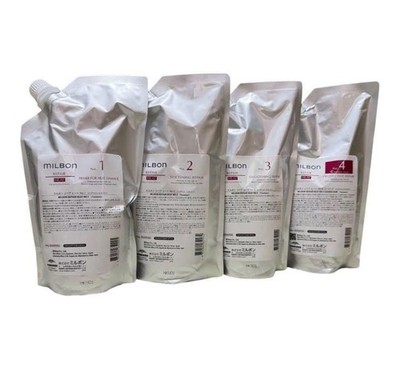 Global Milbon Repair Heat System Treatment No.1 No.2 No.3 No.4 Coarse Hair Set
