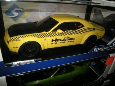 1:18 Solido Dodge Challenger SRT Hellcat Redeye Widebody NYC Hellcab 2023 in OVP