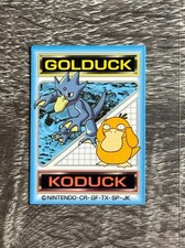 Meiji 1928 Vintage Pokemon Golduck Koduck Promo Sticker Japan