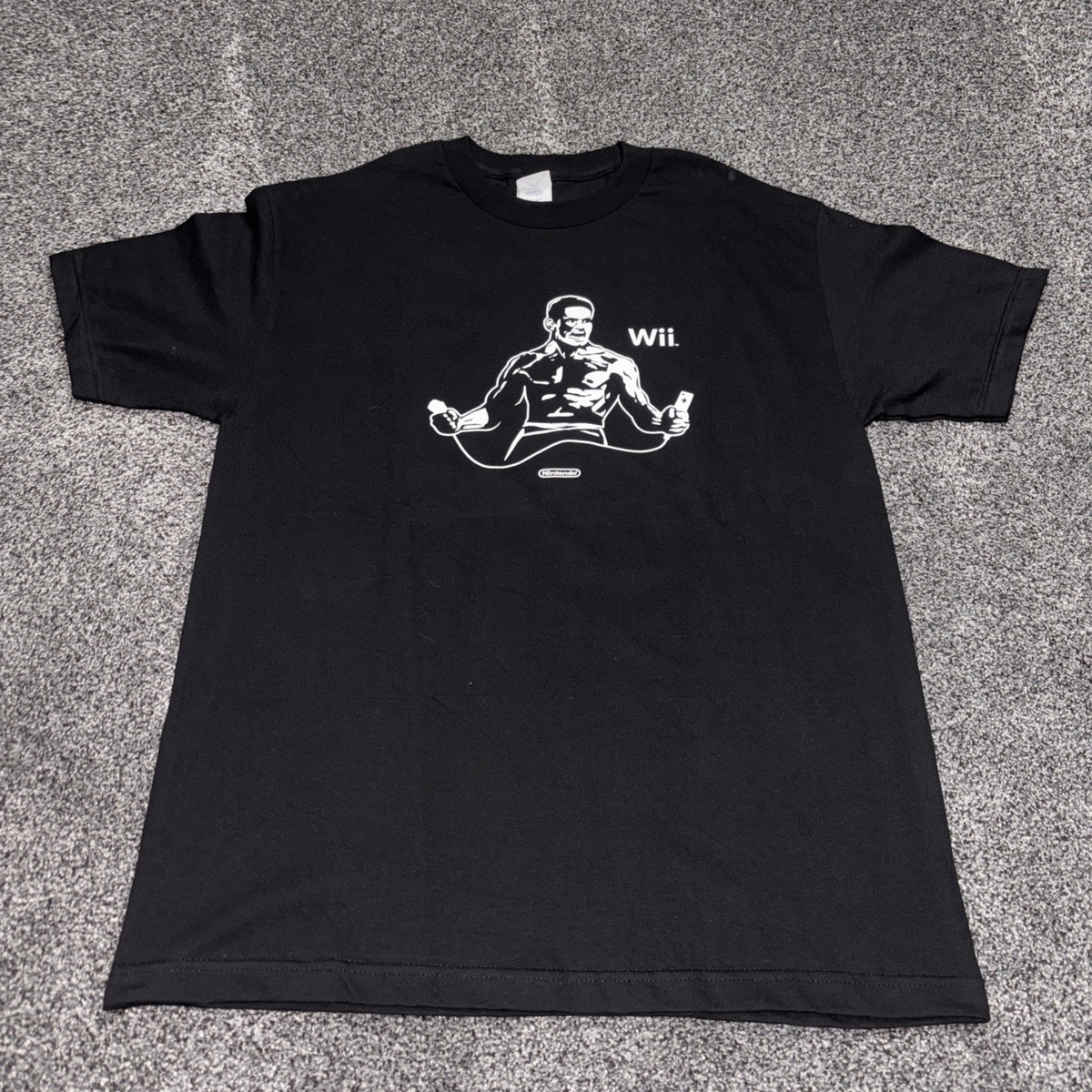 Vintage 2000s Wii Promo T shirt Large Reggie Nunchuck Alstyle Tag 