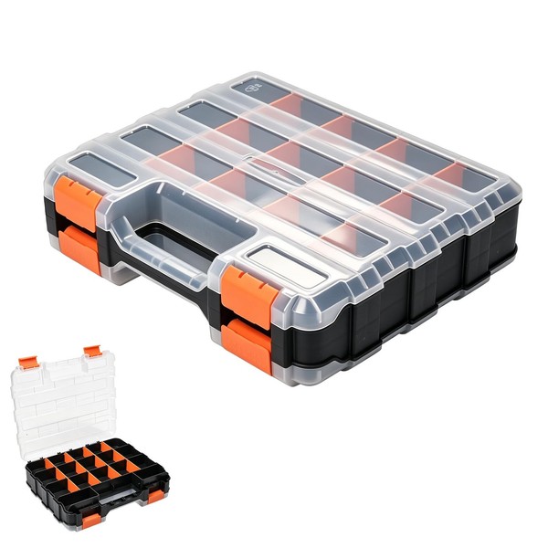Schrauben Sortierbox Werkzeug Organizer FüR Kleinteile Mit 34 Flexiblen FäChern-image