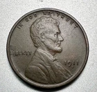 1911-S  LINCOLN CENT  XF   KEY DATE  #2302
