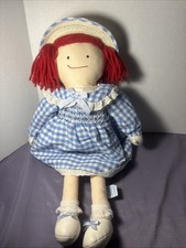 1994 EDEN 19 MADELEINE PLUSH RAG DOLL REMOVABLE DRESS WITH STITCHES See Descrip