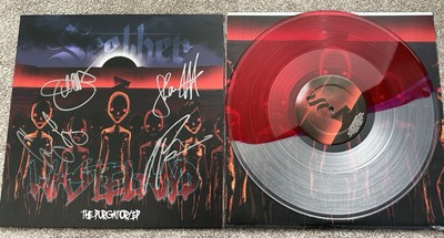 Seether SIGNED The Purgatory EP Vinyl Record 2021 Clear Smoke And RedColoured