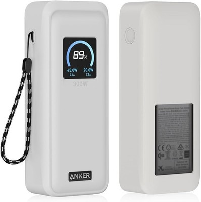 Anker Prime 300W Power Bank Case Cover Grey LCD Display Visible