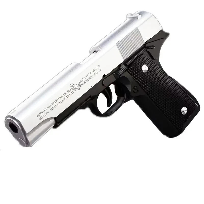 1911 Soft Bullet Toy Gun Shell Ejecting Simulation Pistol Gift for Boys ...