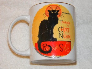 Details About Tournee Du Chat Noir Mugcup Paris France Black Cat Ovet Souvenir
