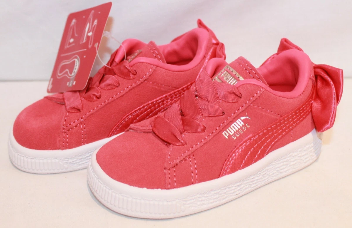 Puma bow trainers pink sales