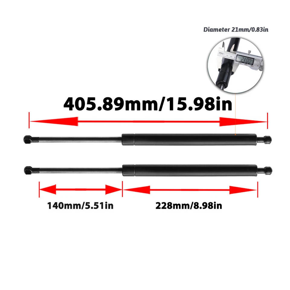 2Pcs Trunk Lift Supports Gas Struts For Lexus IS250C IS300C IS350C Convertible Foto 3 de 4