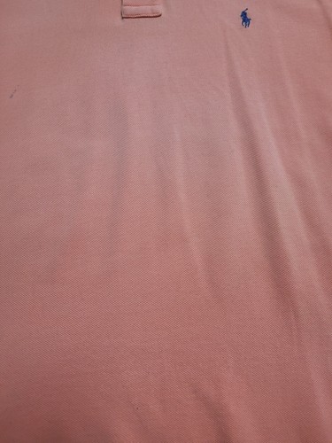 Polo Ralph Lauren Mens Peach Color Short Sleeve Polo Shirt Size Large - Picture 4 of 8