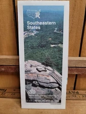  1991 AAA Southeastern States Street Map Vintage