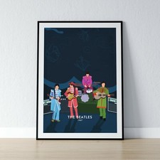 The Beatles 1967 Poster | A3 & A4 Prints | Minimalist Beatles Poster Print