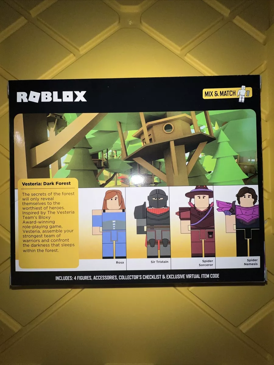  Roblox Celebrity Collection - Vesteria: Dark Forest Four Figure  Pack [Includes Exclusive Virtual Item] : Toys & Games