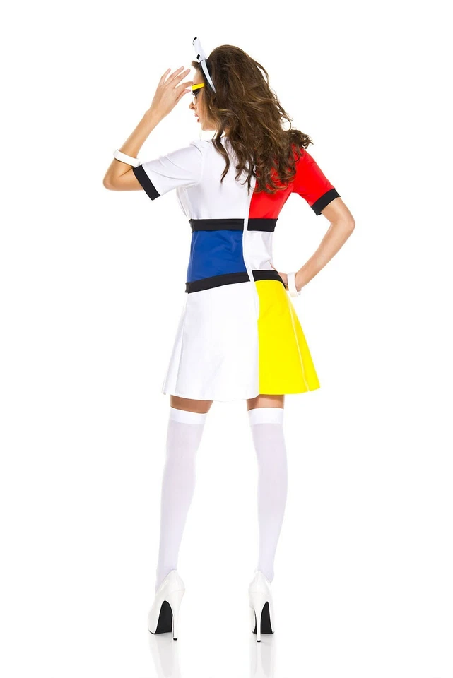 Disfraz para mujer Music Leg años 60 Mod Muse, mediano/grande - 70742 Foto 2 de 3