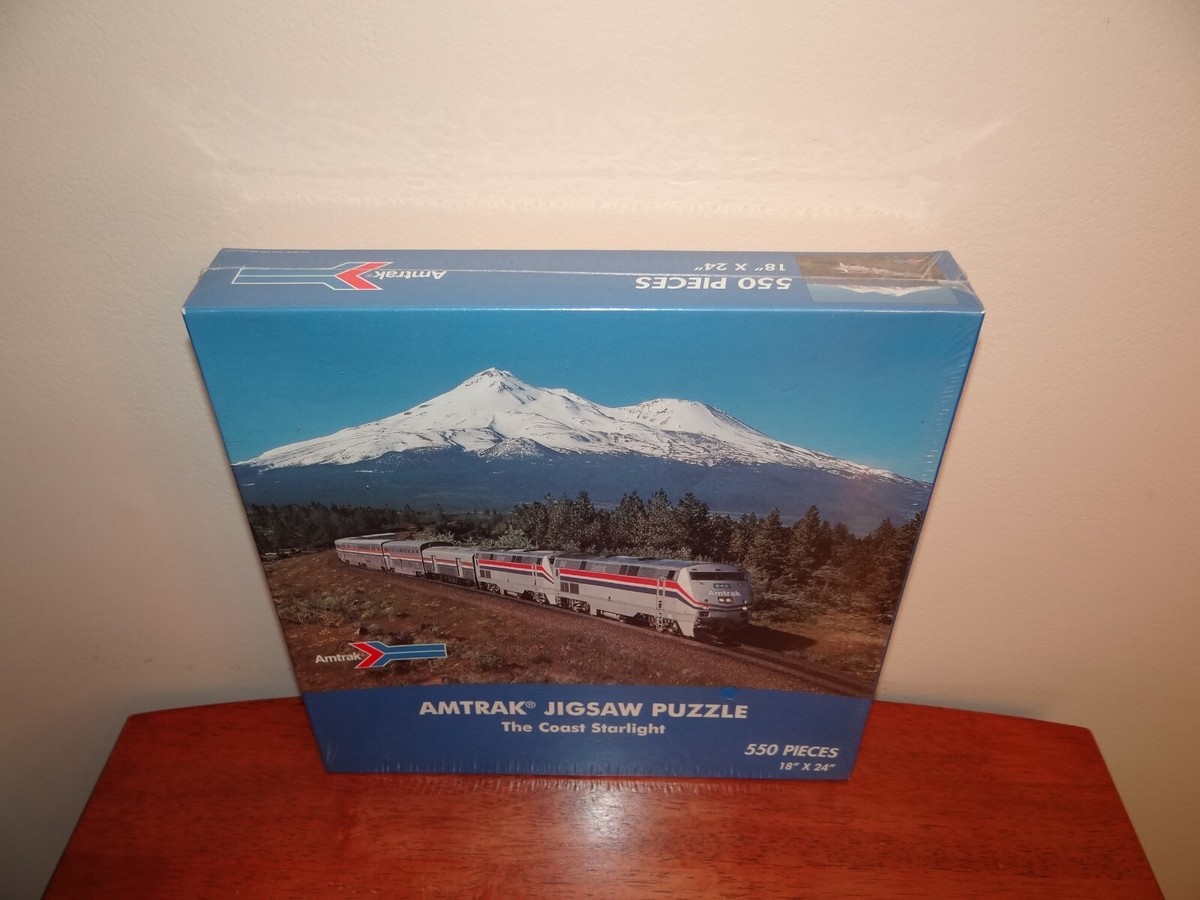 Vintage AMTRAK The Coast Starlight Train 550 Pieces Jigsaw