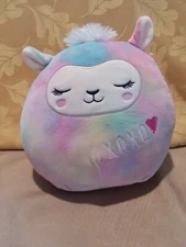 Squishmallow Leslie the Llama Tye Dye XOXO 8 inch