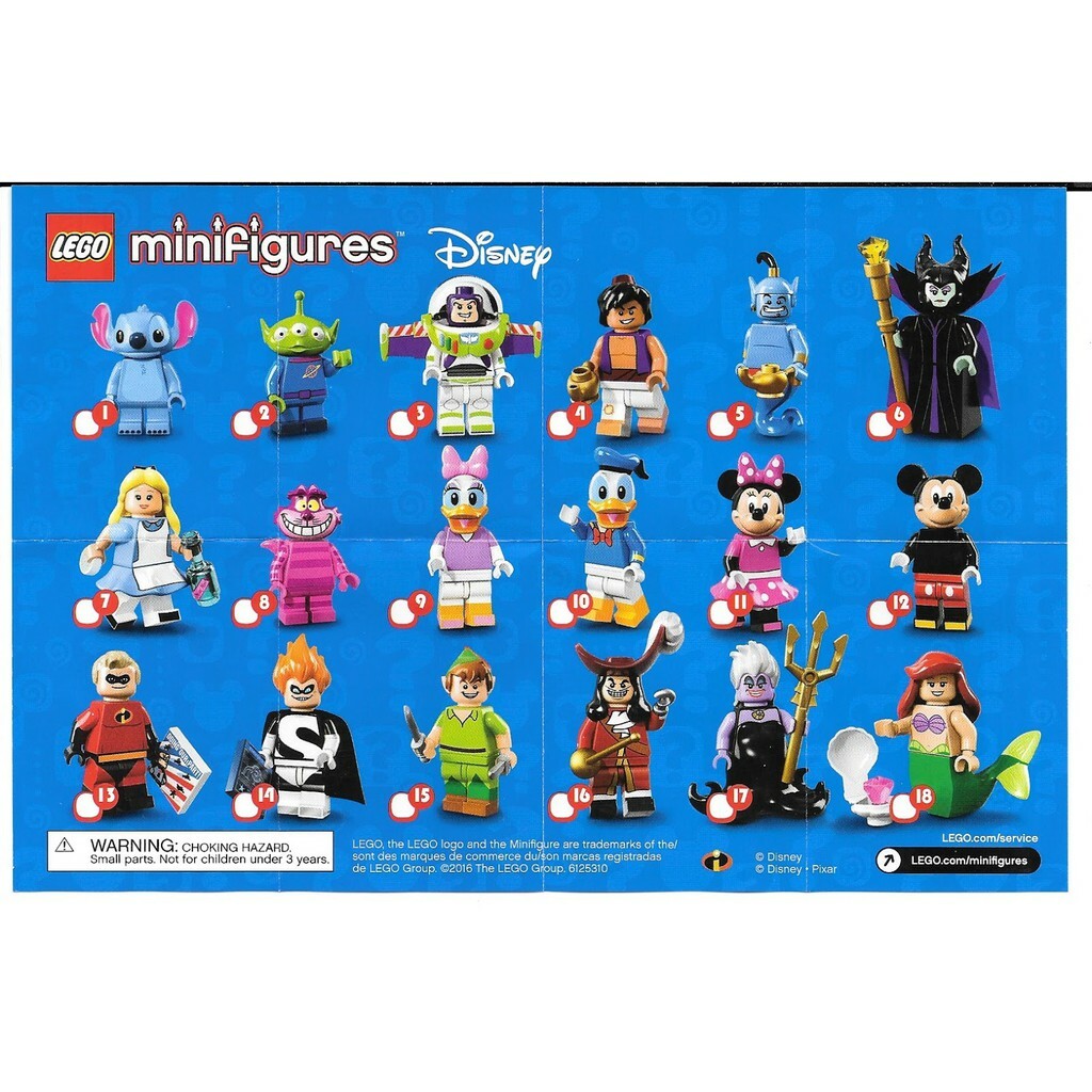 LEGO Minifigures Disney Series – 71012 – Complete Full Set NEW