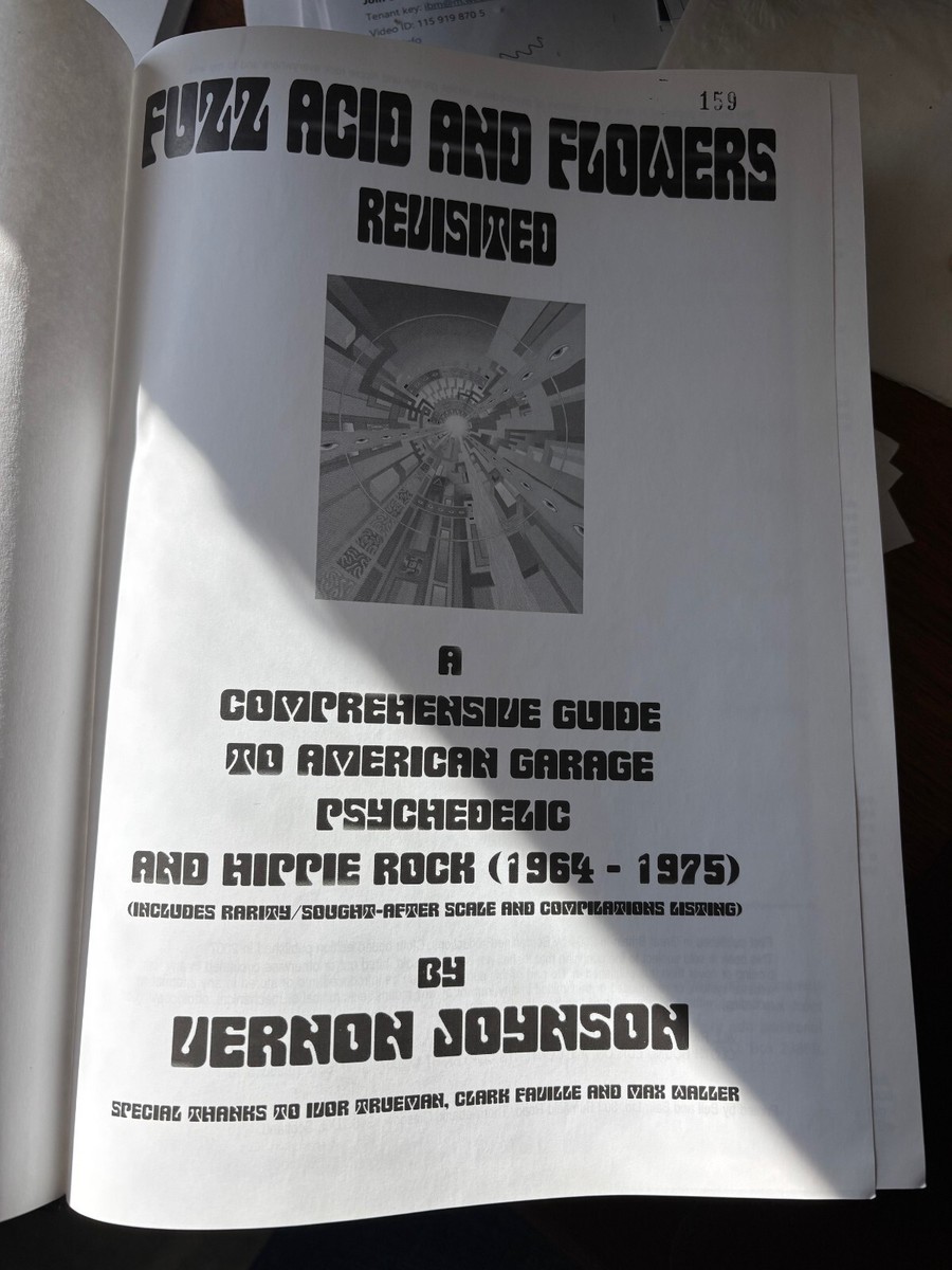 Fuzz Acid and Flowers Revisited (Hardback) by Vernon Joynson